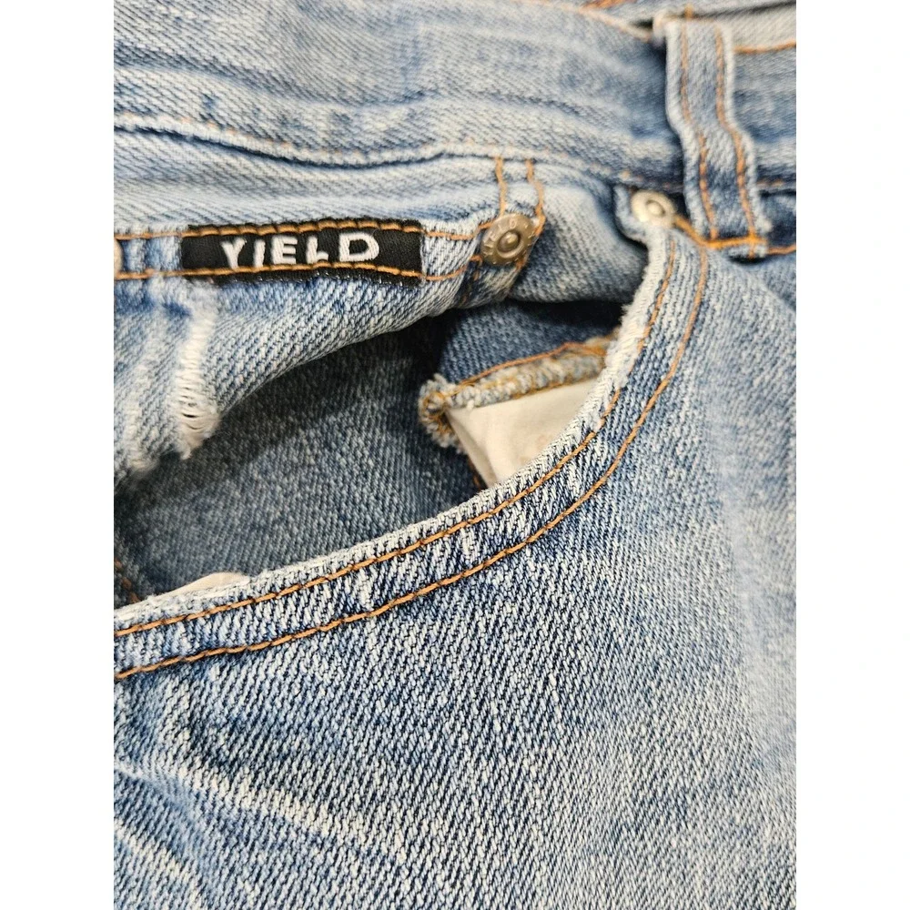 Y2K Distressed Skater 90s Relaxed Classic Jeans Light Wash Denim 34R